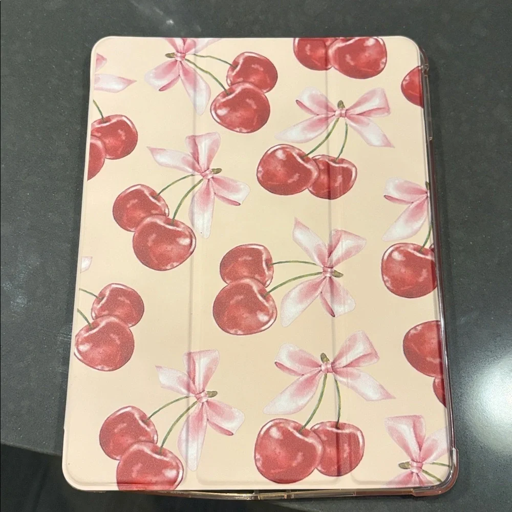 Cherry and Bow iPad Case red and pink NWOT
